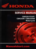 Honda CBR250 FOUR / CBR250R / CBR250RR Motorcycle Pdf Repair Service Manual 1987-1996
