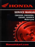 Honda CBR300R, CBR300RA, CB300F, CB300FA Motorcycle Pdf Repair Service Manual 2015-2016