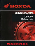 Honda CBX250 Motorcycle Pdf Repair Service Manual