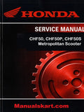 Honda CHF50, CHF50P, CHF50S Metropolitan Scooter Pdf Repair Service Manual 2002-2006