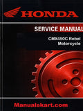 Honda CMX450C Rebel Motorcycle Pdf Repair Service Manual 1986-1987