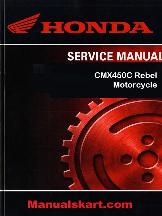 Honda CMX450C Rebel Motorcycle Pdf Repair Service Manual 1986-1987