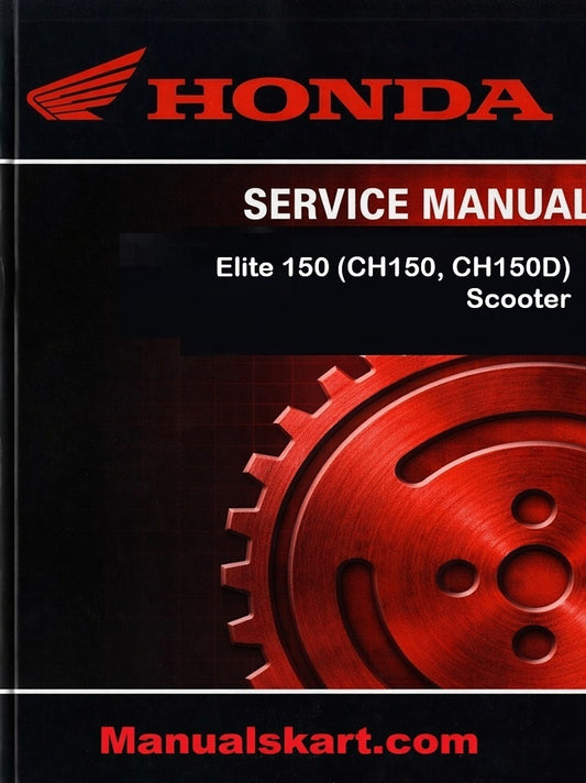 Honda Elite 150 (CH150, CH150D) Scooter Pdf Repair Service Manual 1985-1986