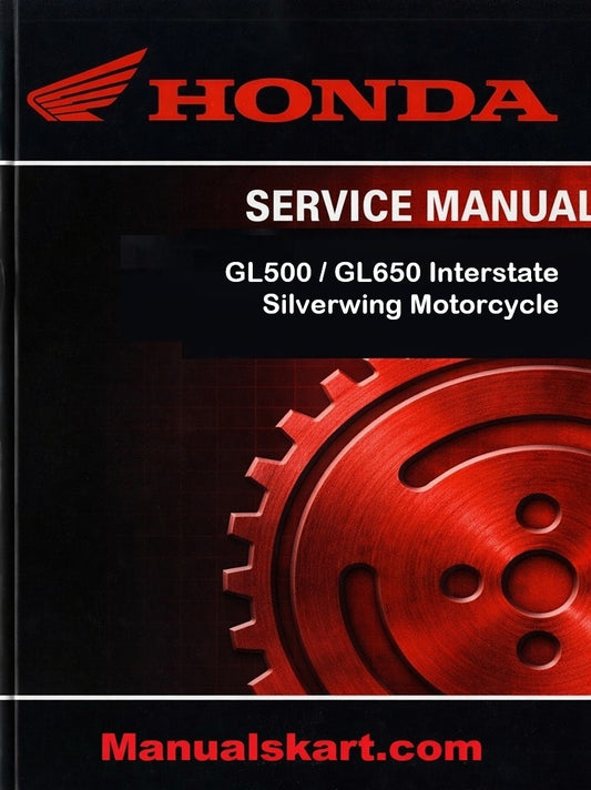 Honda GL500 / GL650 Interstate Silverwing Motorcycle Pdf Repair Service Manual 1981-1983