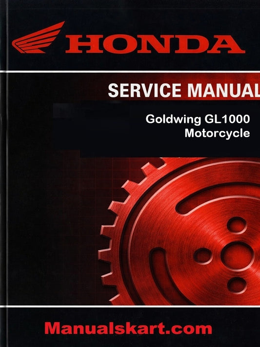 Honda Goldwing GL1000 Motorcycle Pdf Repair Service Manual 1975-1979