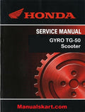 Honda GYRO TG-50 Scooter Pdf Repair Service Manual 1986