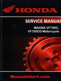 Honda MAGNA VF750C, VF750CD Motorcycle Pdf Repair Service Manual 1994-2003