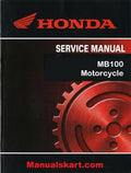 Honda MB100 Motorcycle Pdf Repair Service Manual 1980