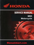 Honda MB5 Motorcycle Pdf Repair Service Manual 1982