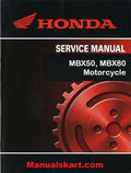Honda MBX50, MBX80 Motorcycle Pdf Repair Service Manual