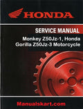 Honda Monkey Z50Jz-1, Honda Gorilla Z50Jz-3 Motorcycle Pdf Repair Service Manual