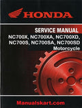 Honda NC700X, NC700XA, NC700XD, NC700S, NC700SA, NC700SD Motorcycle Pdf Repair Service Manual 2012