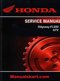 Honda Odyssey FL250 ATV Pdf Repair Service Manual 1980-1981