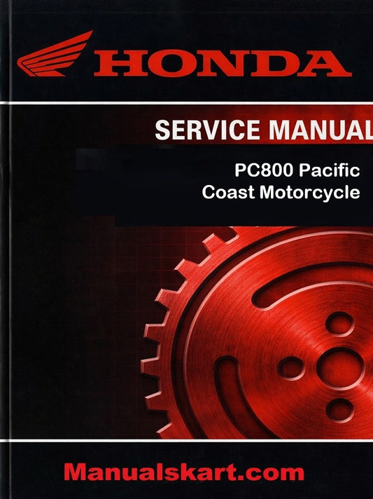 Honda PC800 Pacific Coast Motorcycle Pdf Repair Service Manual 1989-1996