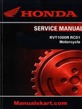 Honda RVT1000R RC51 Motorcycle Pdf Repair Service Manual 2000-2002