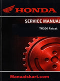 Honda TR200 Fatcat Pdf Repair Service Manual 1986-1987