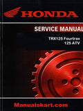Honda TRX125 Fourtrax 125 ATV Pdf Repair Service Manual 1985-1986