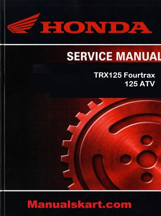 Honda TRX125 Fourtrax 125 ATV Pdf Repair Service Manual 1985-1986