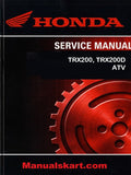 Honda TRX200, TRX200D ATV Pdf Repair Service Manual 1990-1997