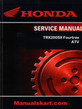 Honda TRX200SX Fourtrax ATV Pdf Repair Service Manual 1986-1988