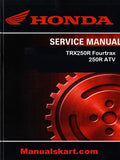 Honda TRX250R Fourtrax 250R ATV Pdf Repair Service Manual 1986-1989