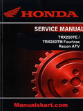 Honda TRX250TE / TRX250TM Fourtrax Recon ATV Pdf Repair Service Manual 1997-2004