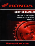 Honda TRX300 FOURTRAX / TRX300FW FOURTRAX 4×4 ATV Pdf Repair Service Manual 1988-1994