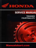 Honda TRX400EX FOURTRAX ATV Pdf Repair Service Manual 1999-2002