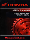 Honda TRX400FW FOURTRAX FOREMAN 400 ATV Pdf Repair Service Manual 1995-2003