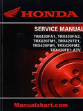 Honda TRX420FA1, TRX420FA2, TRX420TM1, TRX420TE1, TRX420FM1, TRX420FM2, TRX420FE1 ATV Pdf Repair Service Manual 2014