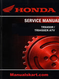 Honda TRX450R / TRX450ER ATV Pdf Repair Service Manual 2004-2006