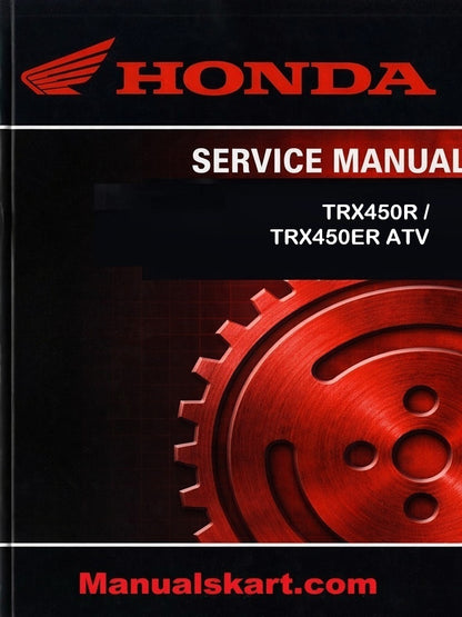 Honda TRX450R / TRX450ER ATV Pdf Repair Service Manual 2004-2006