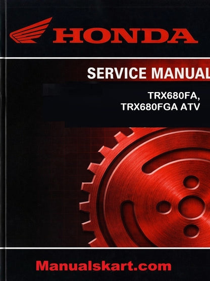 Honda TRX680FA, TRX680FGA ATV Pdf Repair Service Manual 2006