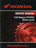 Honda V30 Magna VF500C Motorcycle Pdf Repair Service Manual 1984-1985