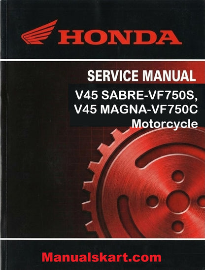 Honda V45 SABRE-VF750S, V45 MAGNA-VF750C Motorcycle Pdf Repair Service Manual 1982-1983