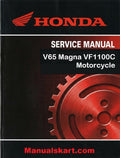 Honda V65 Magna VF1100C Motorcycle Pdf Repair Service Manual 1983