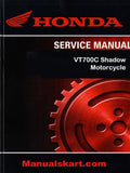 Honda VT700C Shadow Motorcycle Pdf Repair Service Manual 1986-1987