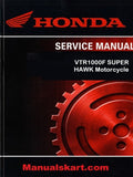 Honda VTR1000F SUPER HAWK Motorcycle Pdf Repair Service Manual 1998-2003