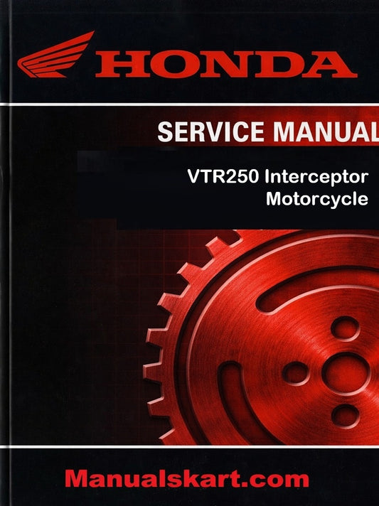 Honda VTR250 Interceptor Motorcycle Pdf Repair Service Manual 1988-1989