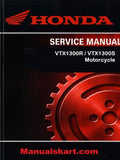 Honda VTX1300R / VTX1300S Motorcycle Pdf Repair Service Manual 2003-2007