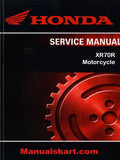 Honda XR70R Motorcycle Pdf Repair Service Manual 1997-2003