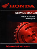 Honda XR80R & XR100R Motorcycle Pdf Repair Service Manual 1998-2003