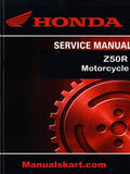 Honda Z50R Motorcycle Pdf Repair Service Manual 1988-1999