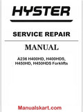 Hyster A236 H400HD, H400HDS, H450HD, H450HDS Forklifts Pdf Repair Service Manual
