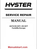 Hyster A274 H2.0CT, H2.5CT Forklifts Europe Pdf Repair Service Manual