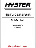 Hyster A274 H50CT Forklifts Pdf Repair Service Manual