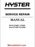 Hyster A973 UT80P, UT90P, and UT100P Forklifts Pdf Repair Service Manual