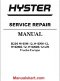 Hyster B236 H400HD, H450HD, H400HDS, H450HDS Forklifts Pdf Repair Service Manual