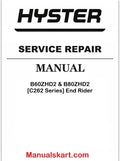 Hyster B60ZHD2 & B80ZHD2 [C262 Series] End Rider Pdf Repair Service Manual