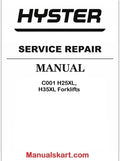 Hyster C001 H25XL, H35XL Forklifts Pdf Repair Service Manual